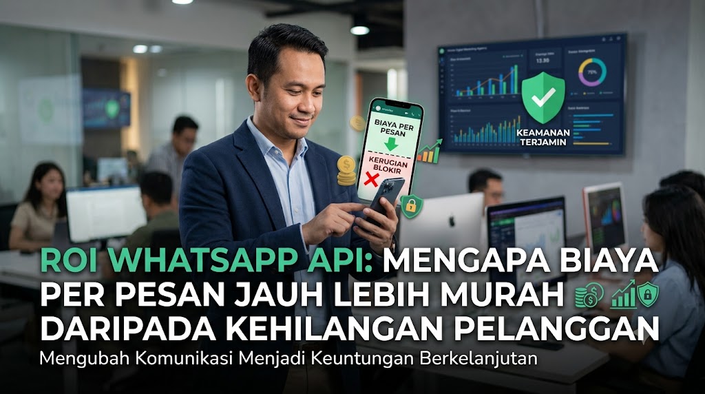 Membongkar ROI WhatsApp API: Mengapa Biaya per Pesan Jauh Lebih Murah Daripada Kehilangan Pelanggan