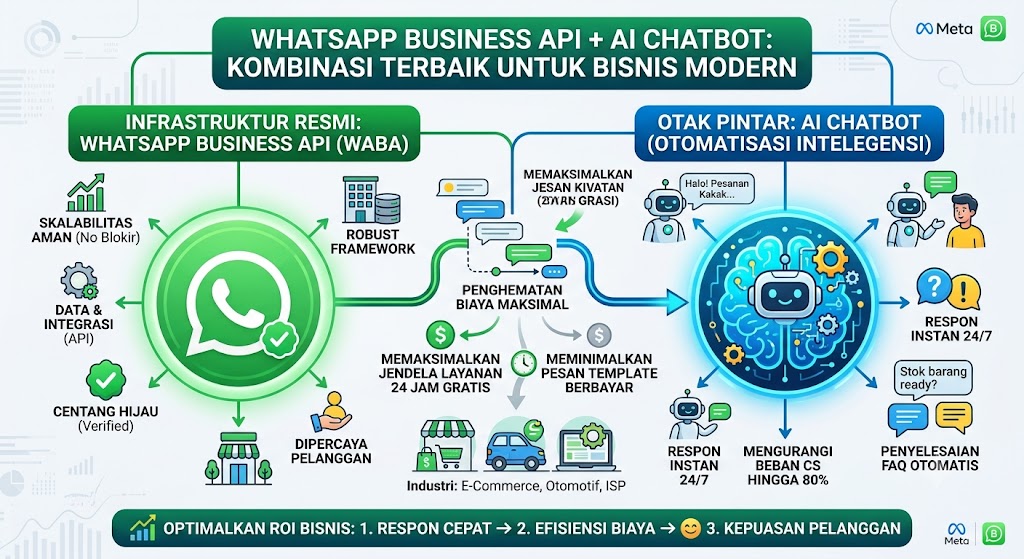 WhatsApp Business API + AI Chatbot: Kombinasi Terbaik untuk Bisnis Modern