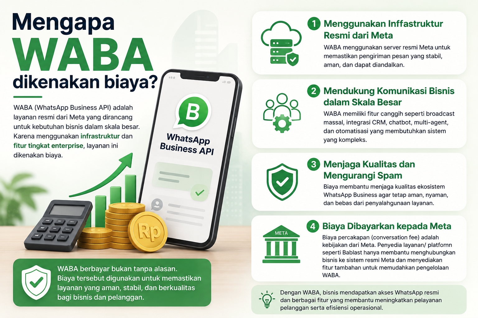 Mengapa WABA Dikenakan Biaya?