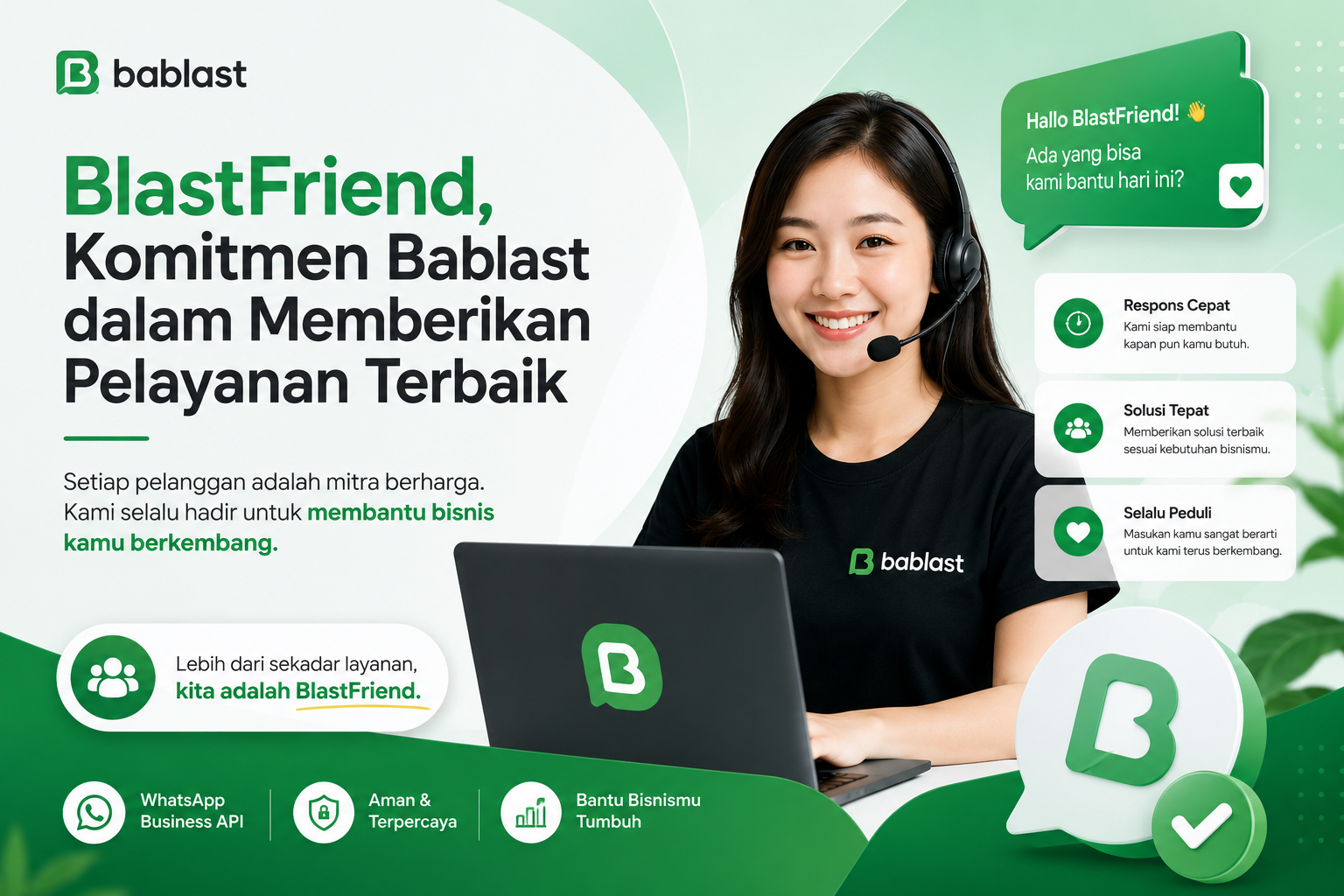 Komitmen Bablast dalam Memberikan Pelayanan Terbaik untuk Setiap Pelanggan