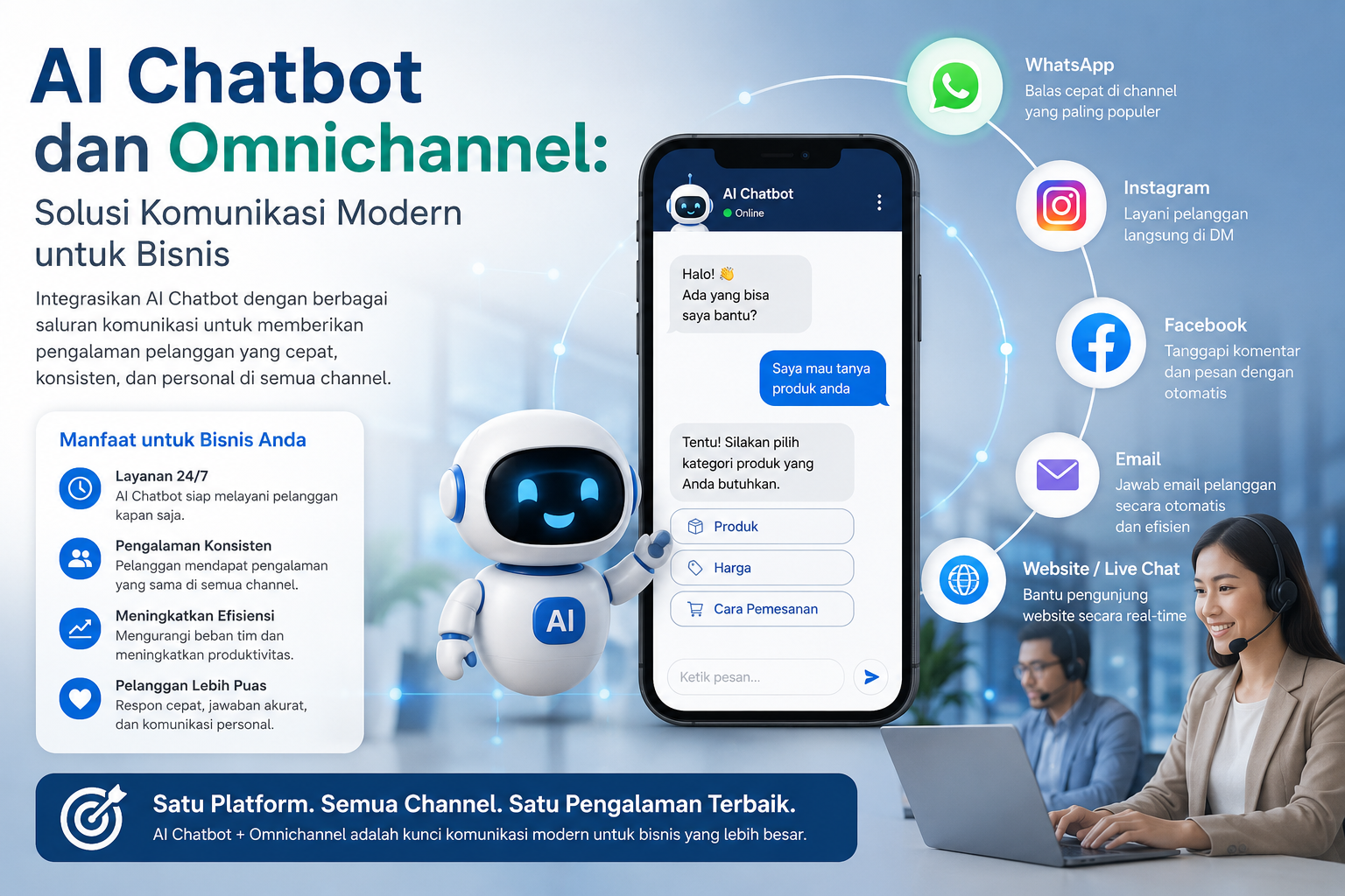 AI Chatbot dan Omnichannel: Solusi Komunikasi Modern untuk Bisnis