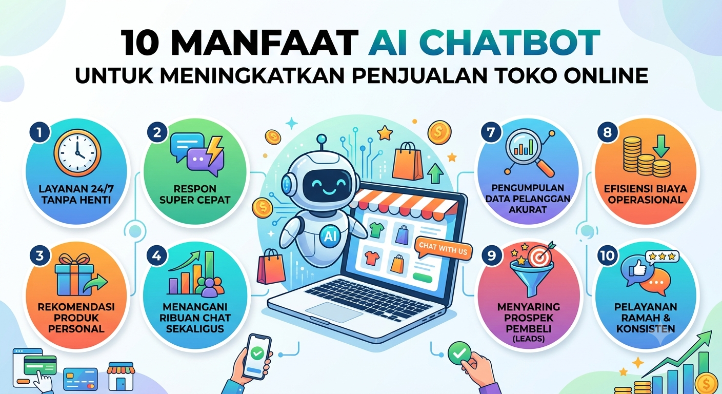 10 Manfaat AI Chatbot untuk Meningkatkan Penjualan Toko Online
