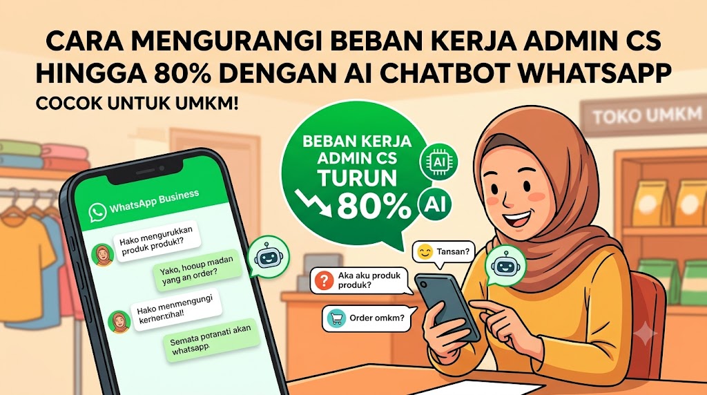 Cara Mengurangi Beban Kerja Admin CS Hingga 80 Persen Menggunakan AI Chatbot Whatsapp