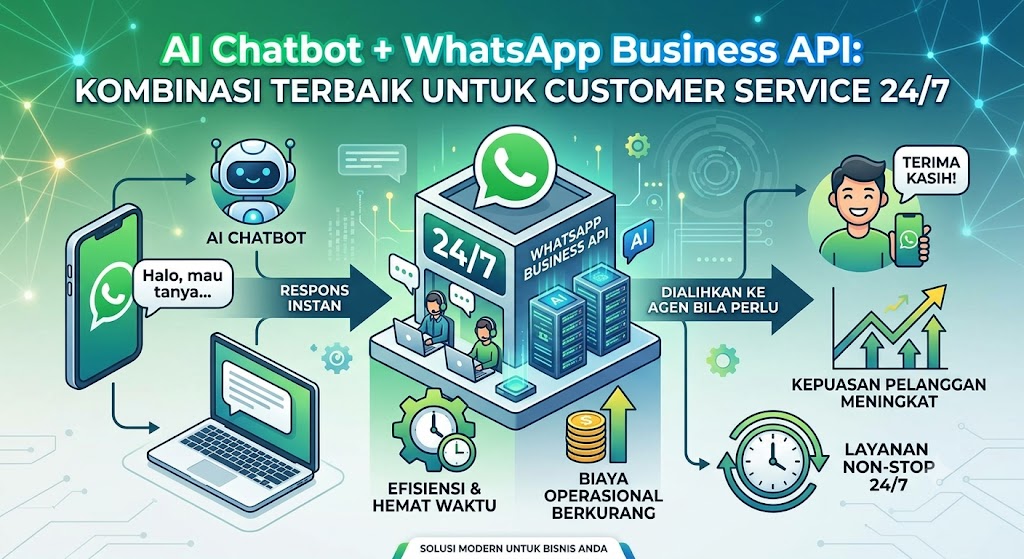 AI Chatbot + WhatsApp Business API: Kombinasi Terbaik untuk Customer Service 24/7