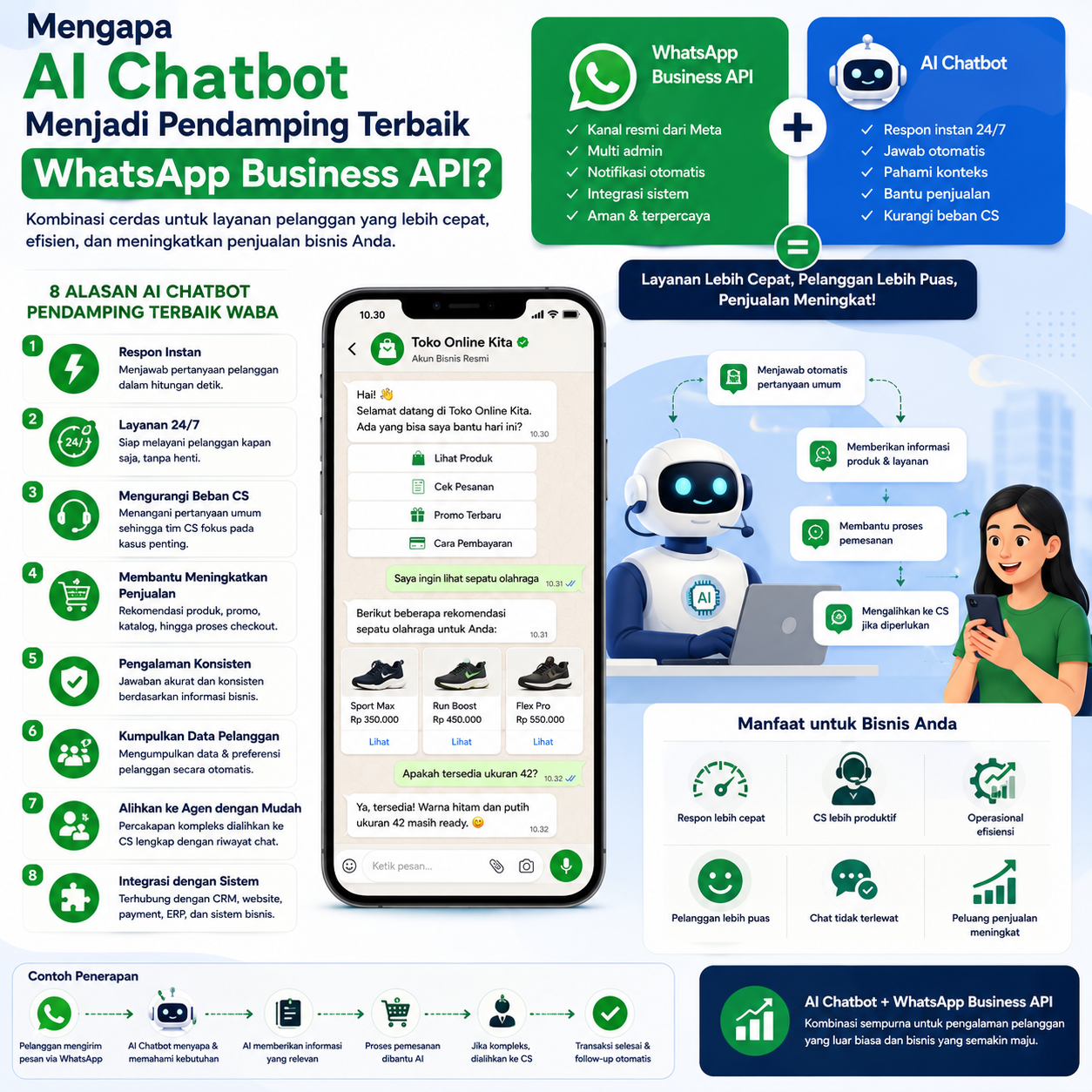 Mengapa AI Chatbot Menjadi Pendamping Terbaik WhatsApp Business API?