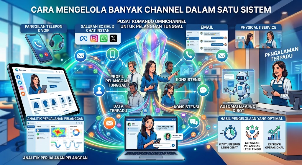 Omnichannel Customer Service: Cara Mengelola Banyak Channel dalam Satu Sistem
