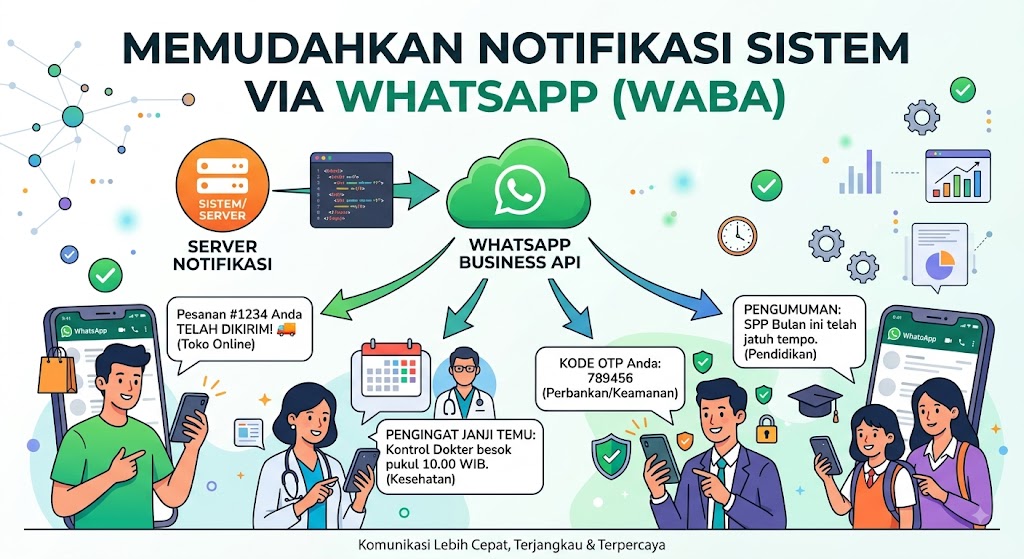  Lebih Praktis dan Responsif: Kirim Notifikasi Sistem Kini Bisa Langsung Lewat WhatsApp