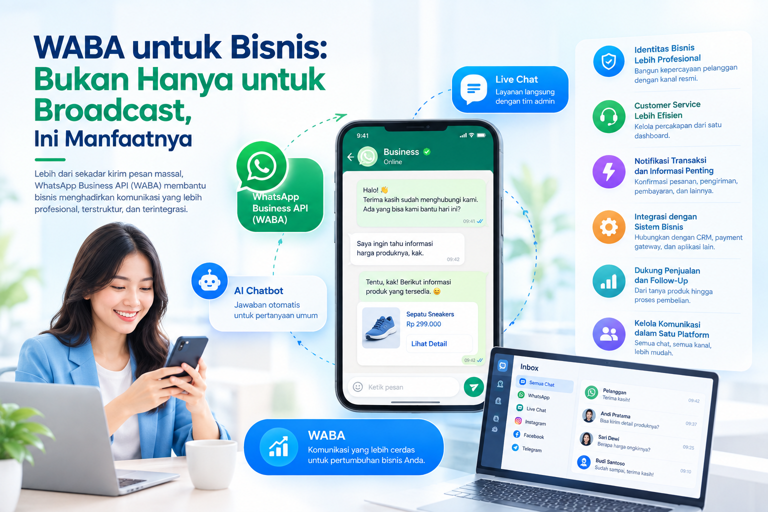 WABA untuk Bisnis: Bukan Hanya untuk Broadcast, Ini Manfaatnya