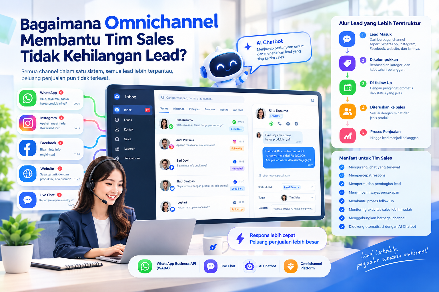 Bagaimana Omnichannel Membantu Tim Sales Tidak Kehilangan Lead?