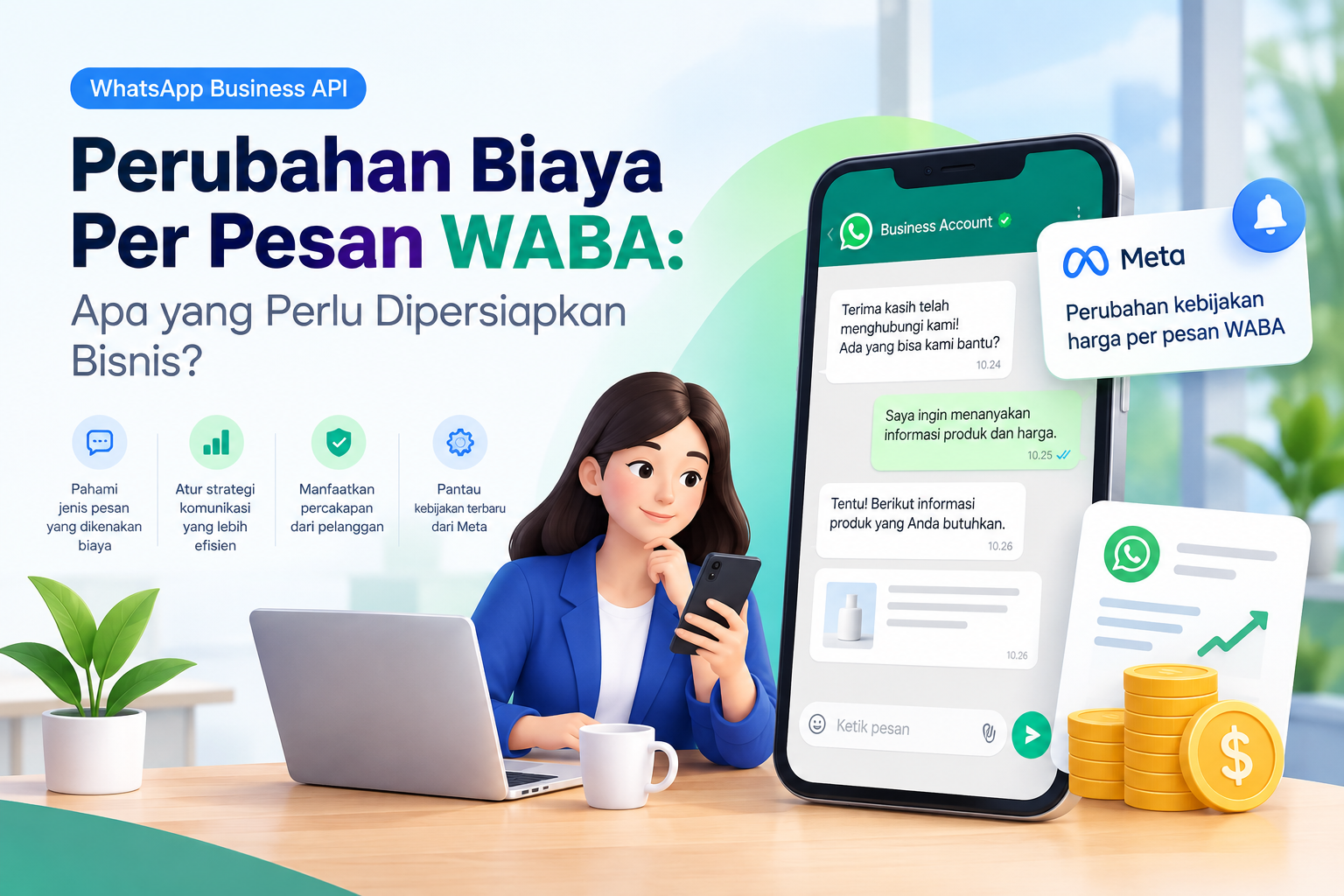  Perubahan Biaya Per Pesan WhatsApp Business API: Apa yang Perlu Dipersiapkan Bisnis?