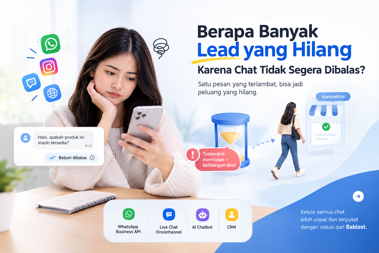 Berapa Banyak Lead yang Hilang Karena Chat Tidak Segera Dibalas?