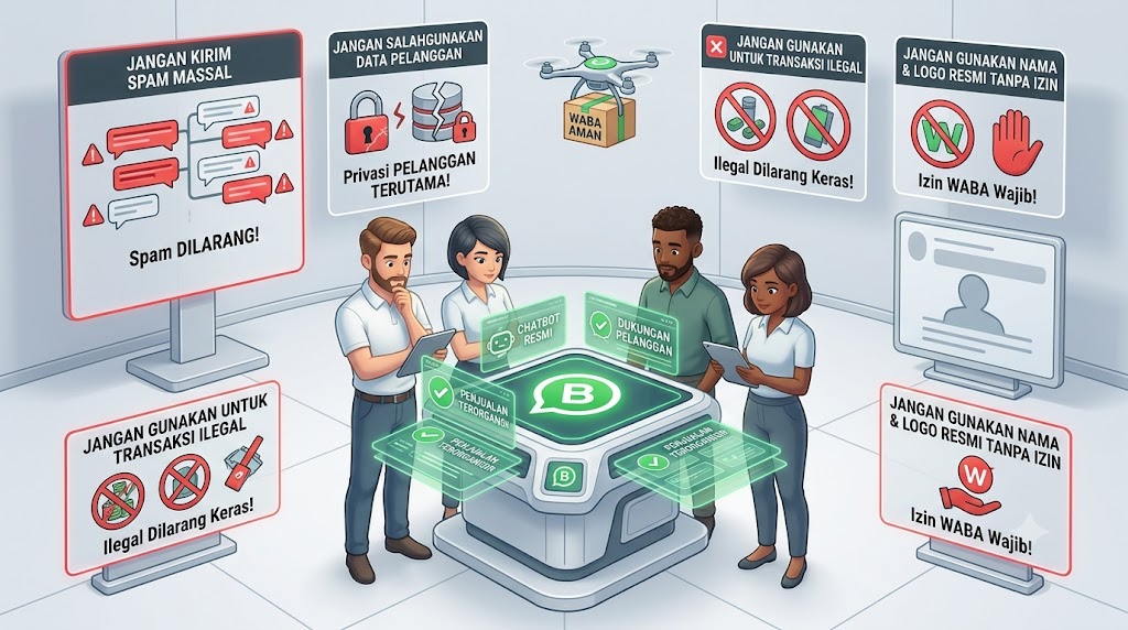 Hal yang Tidak Boleh Dilakukan di WhatsApp Business API