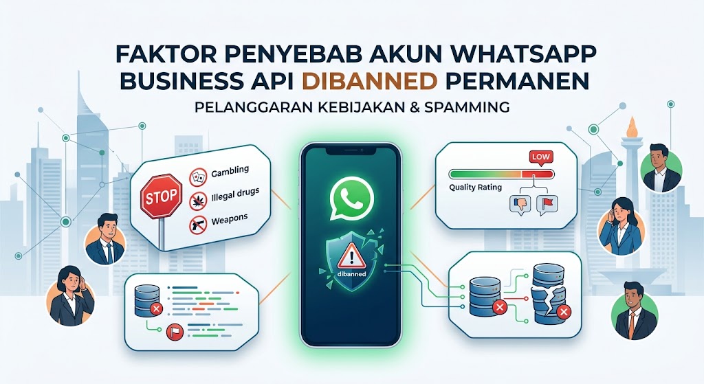 Faktor Penyebab Akun WhatsApp Business API Dibanned Permanen oleh Meta