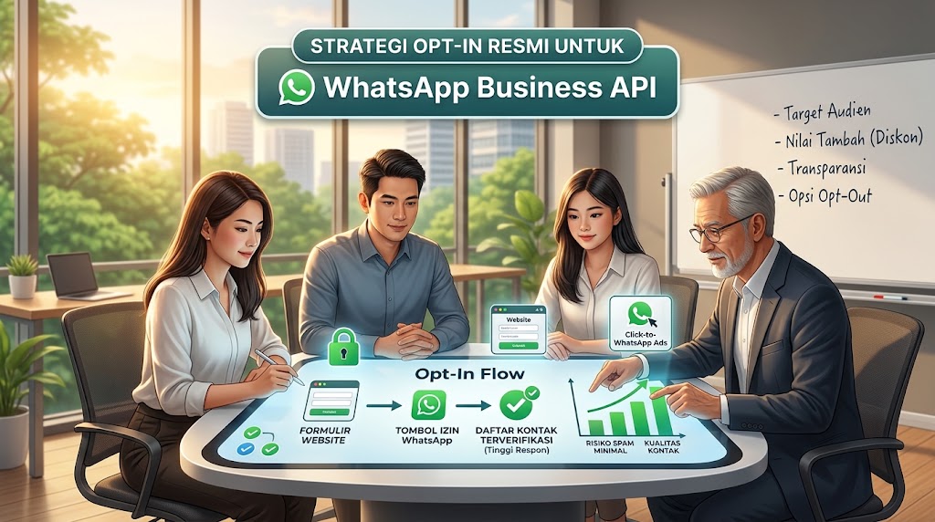 Strategi Membangun Basis Kontak WhatsApp Business API Berbasis Opt-In Resmi