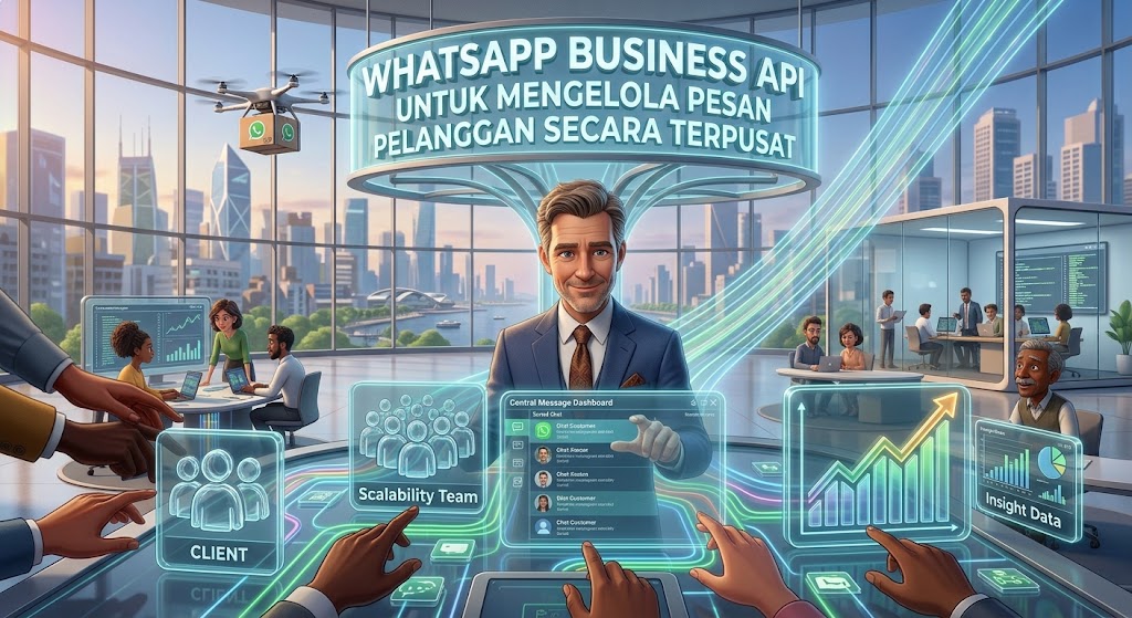 WhatsApp Business API untuk Mengelola Pesan Pelanggan Secara Terpusat