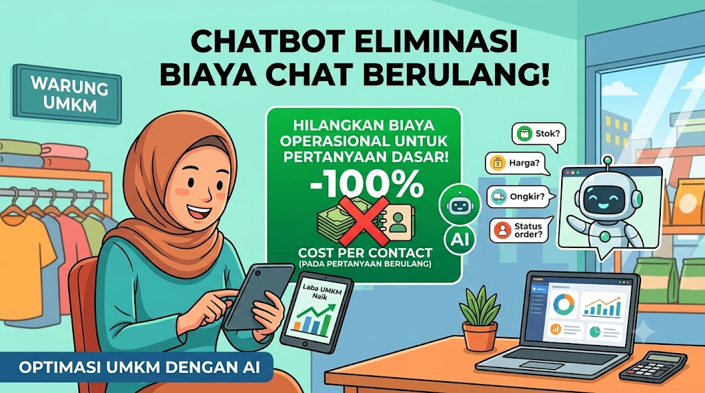 AI Chatbot Mengeliminasi Cost per Contact pada Pertanyaan Berulang