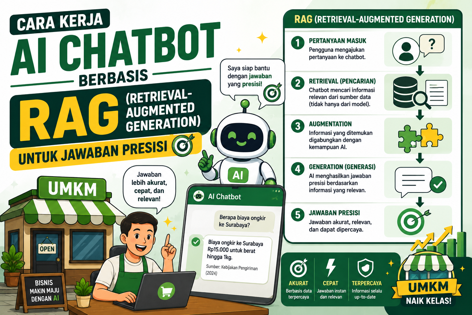 Cara Kerja AI Chatbot Berbasis RAG (Retrieval-Augmented Generation) untuk Jawaban Presisi