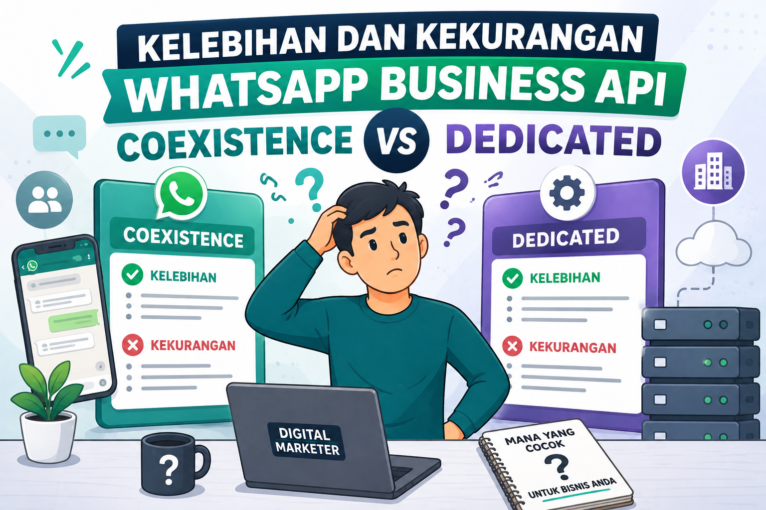 Kelebihan dan Kekurangan WhatsApp Business API Coexistence vs Dedicated