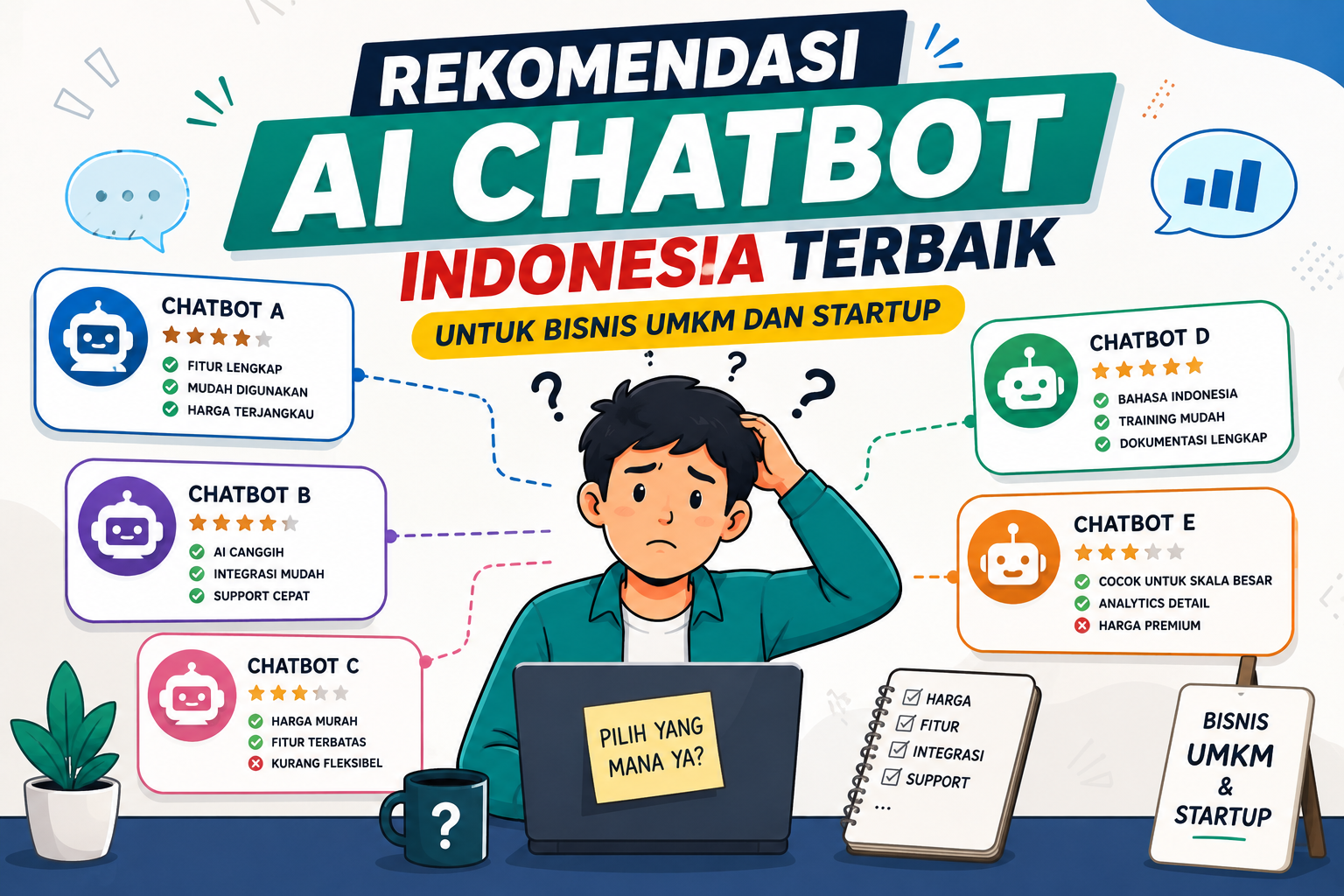 Rekomendasi AI Chatbot Indonesia Terbaik untuk Bisnis UMKM dan Startup