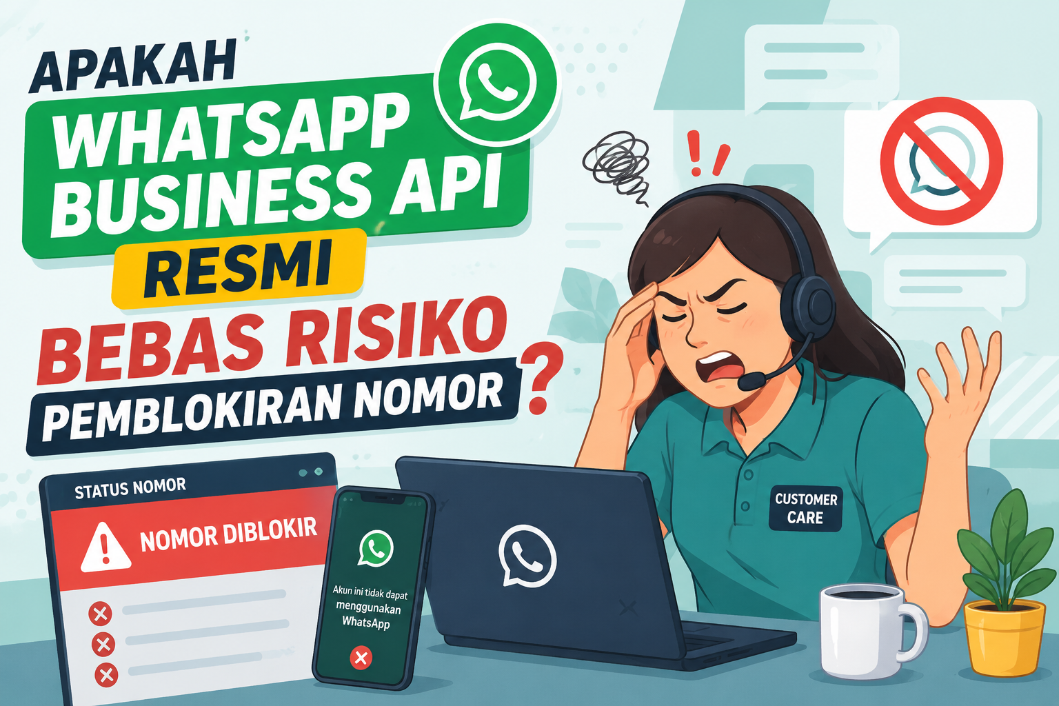 Apakah WhatsApp Business API Resmi Bebas Risiko Pemblokiran Nomor
