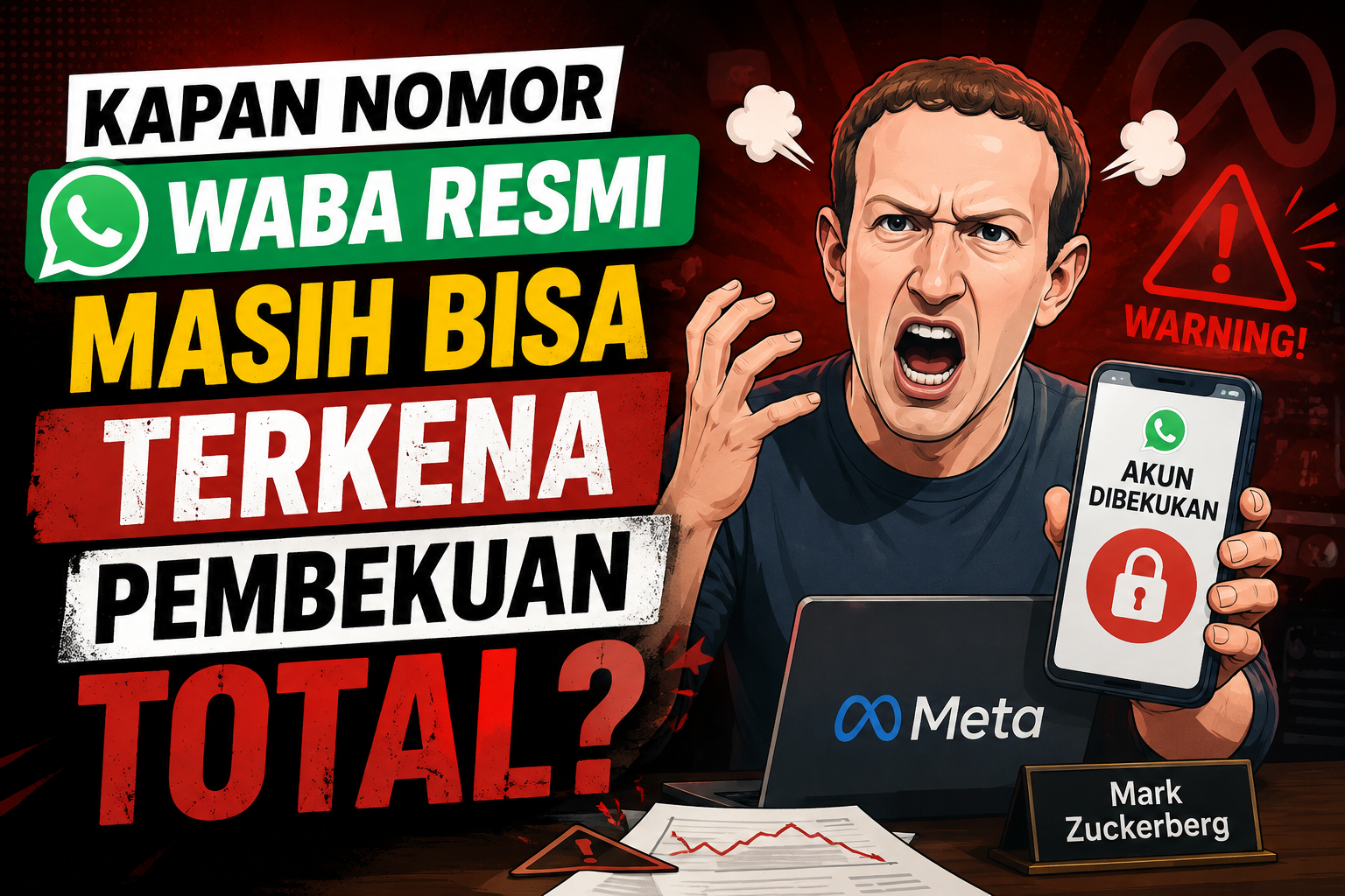 Kapan Nomor WABA Resmi Masih Bisa Terkena Pembekuan Total?