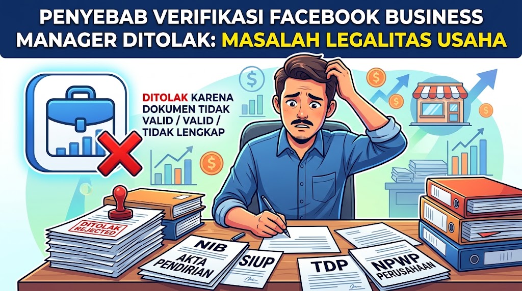 Penyebab Verifikasi Facebook Business Manager Ditolak Karena Masalah Legalitas Usaha