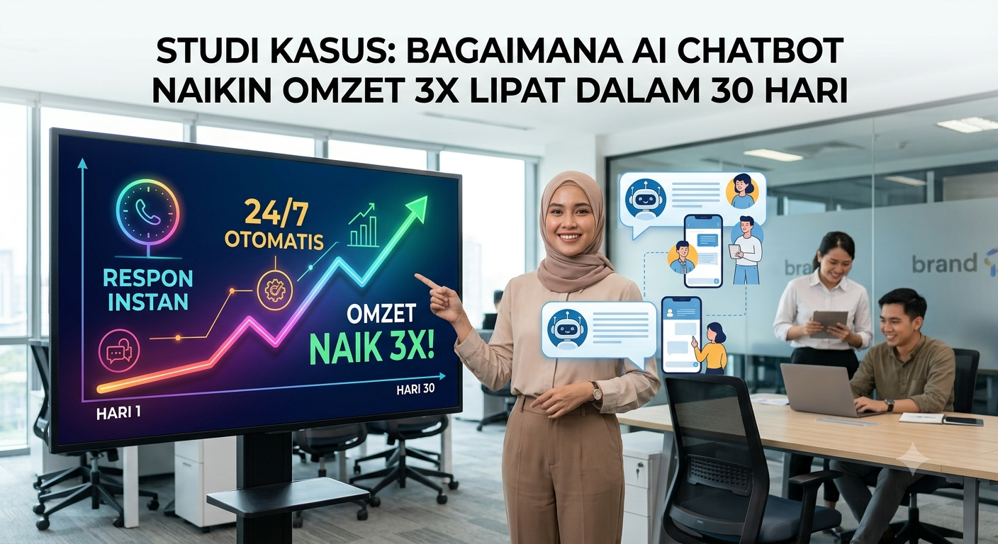 Studi Kasus: Bagaimana AI Chatbot Naikkan Omzet 3x Lipat dalam 30 Hari