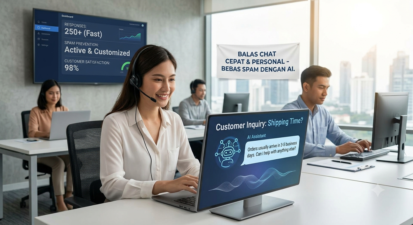 Cara AI Chatbot Bantu Balas Chat Cepat dan Bebas Spam