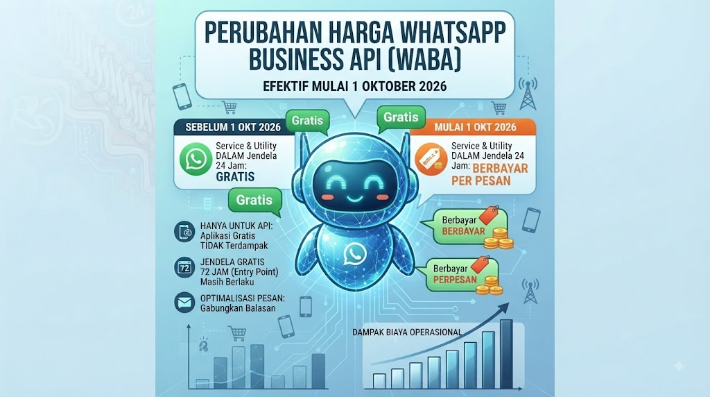 Perubahan Kebijakan Harga WhatsApp Business API (WABA) Mulai 1 Oktober 2026