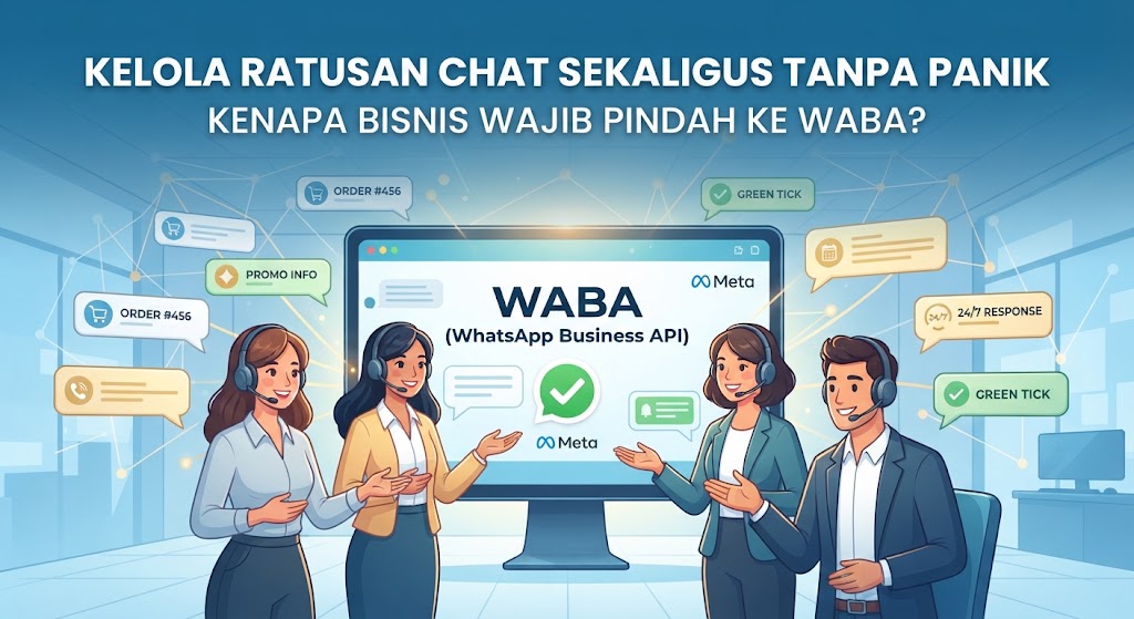 Kelola Ratusan Chat Sekaligus Tanpa Panik: Kenapa Bisnis Wajib Pindah ke WABA?