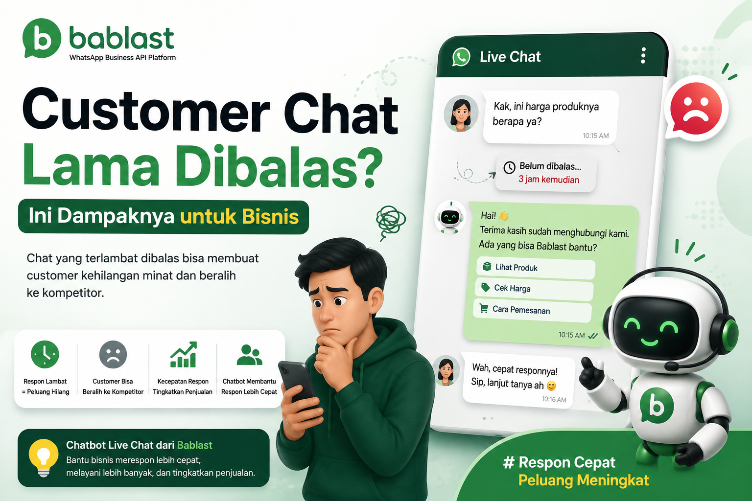 Customer Chat Lama Dibalas? Ini Dampaknya untuk Bisnis