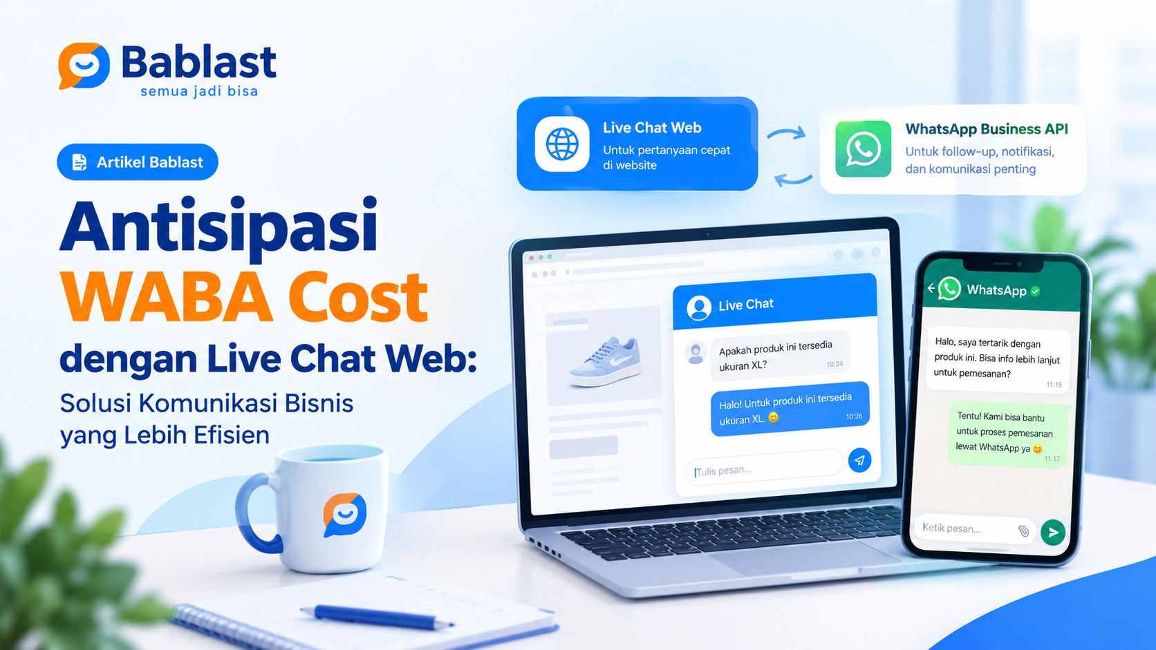 Antisipasi WABA Cost dengan Live Chat Web: Solusi Komunikasi Bisnis yang Lebih Efisien