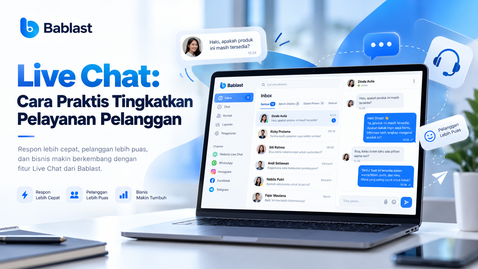 Live Chat untuk Bisnis: Solusi Komunikasi Pelanggan yang Lebih Cepat dan Efisien
