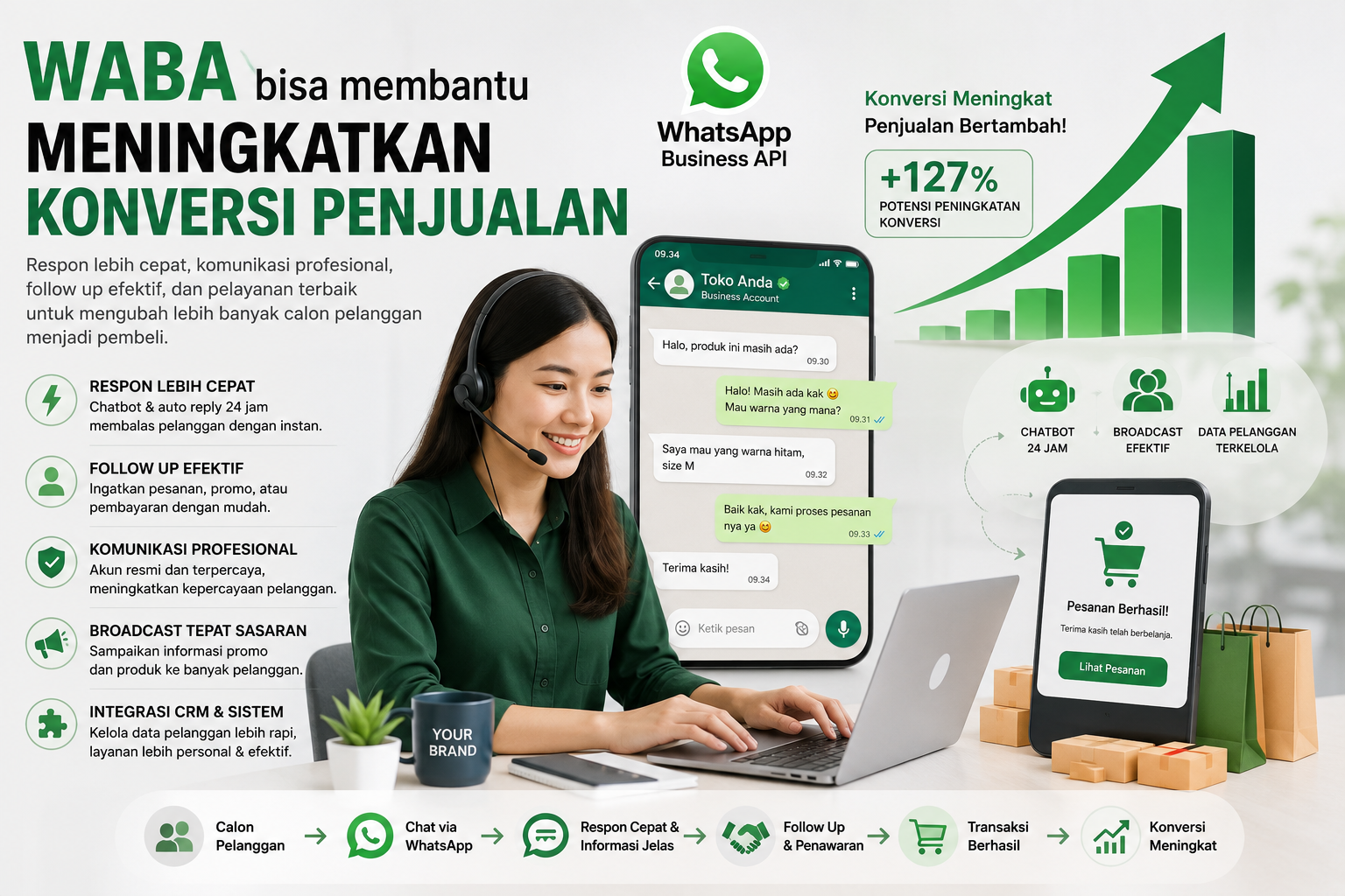 Bagaimana WABA Membantu Meningkatkan Konversi Penjualan?