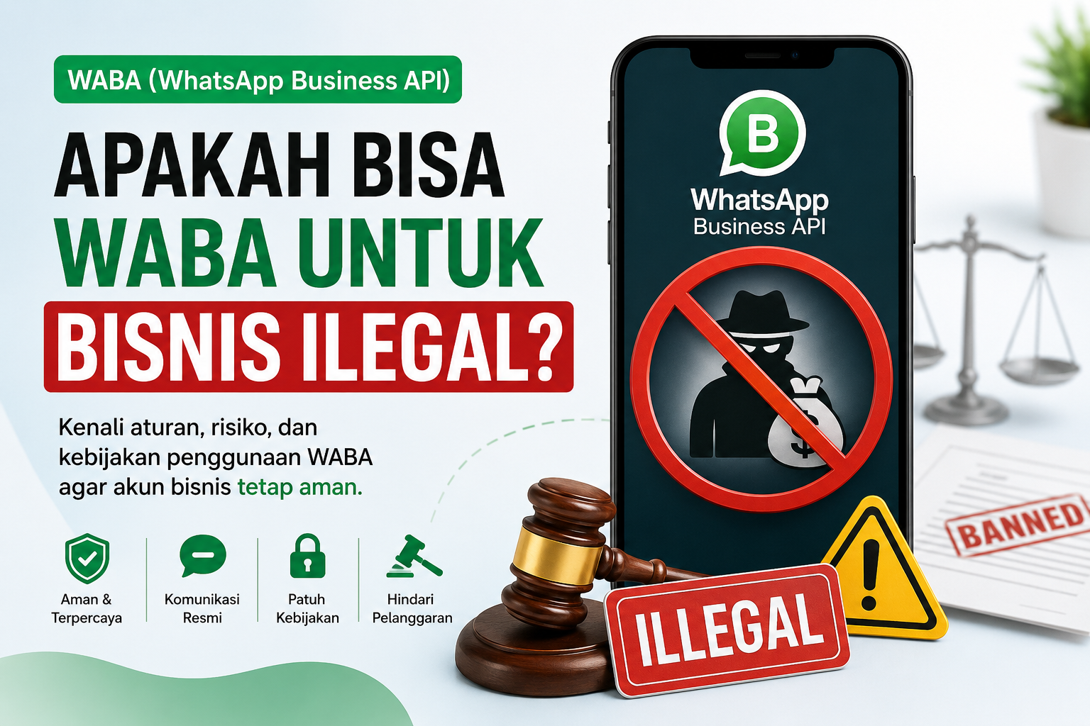 Apakah WABA Bisa Digunakan untuk Bisnis Ilegal?