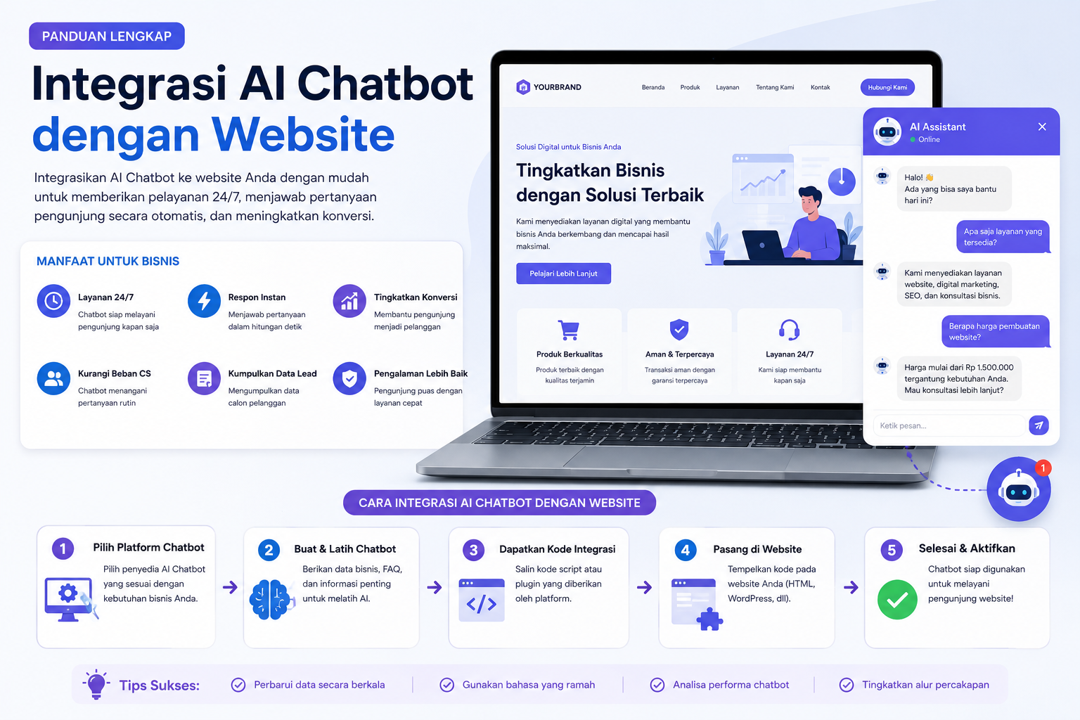 Integrasi AI Chatbot dengan Website: Panduan Lengkap untuk Meningkatkan Layanan Pelanggan