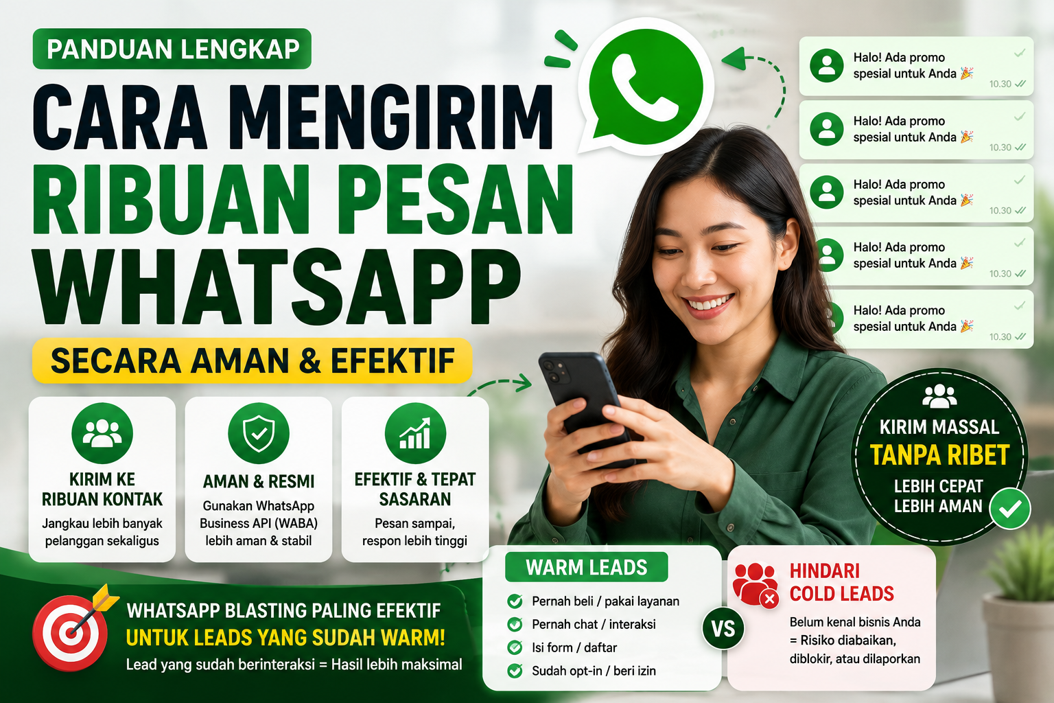 Cara Mengirim Ribuan Pesan WhatsApp Secara Aman dan Efisien