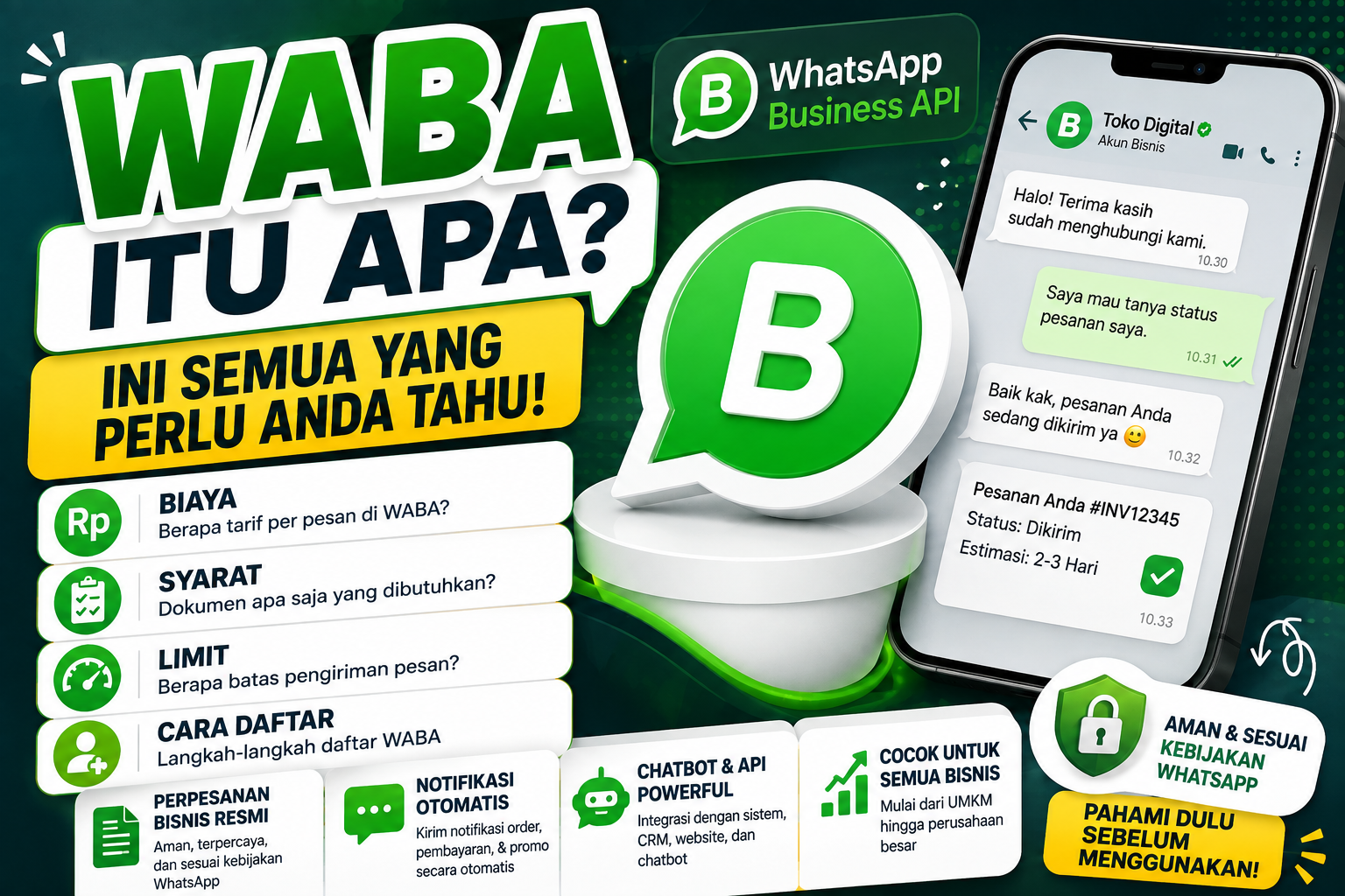 WABA Itu Apa? Ini Biaya, Syarat, Limit, dan Cara Daftar WhatsApp Business API